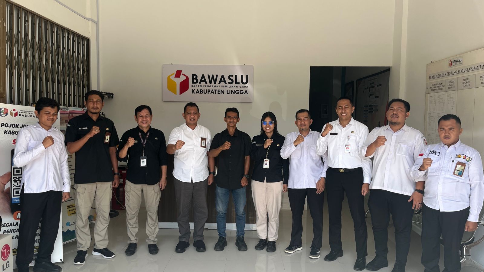 Bawaslu Kabupaten Lingga Terima Kunjungan KPU Kabupaten Lingga 