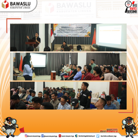 Bimbingan Teknis Penguatan Kelembagaan Bawaslu Kabupaten Lingga 2024