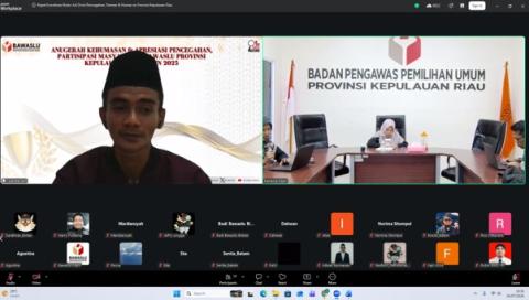 Bawaslu Kabupaten Lingga mengikuti Rapat Koordinasi Divisi Pencegahan, Partisipasi Masyarakat, dan Hubungan Masyarakat (P2H) yang diselenggarakan oleh Bawaslu Provinsi Kepulauan Riau secara daring.