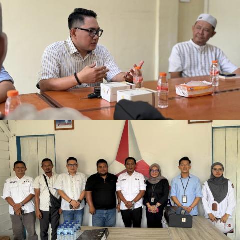 Bawaslu dan KPU Lingga Perkuat Koordinasi dengan Partai Politik di Dabo Singkep