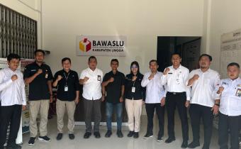 Bawaslu Kabupaten Lingga Terima Kunjungan KPU Kabupaten Lingga 